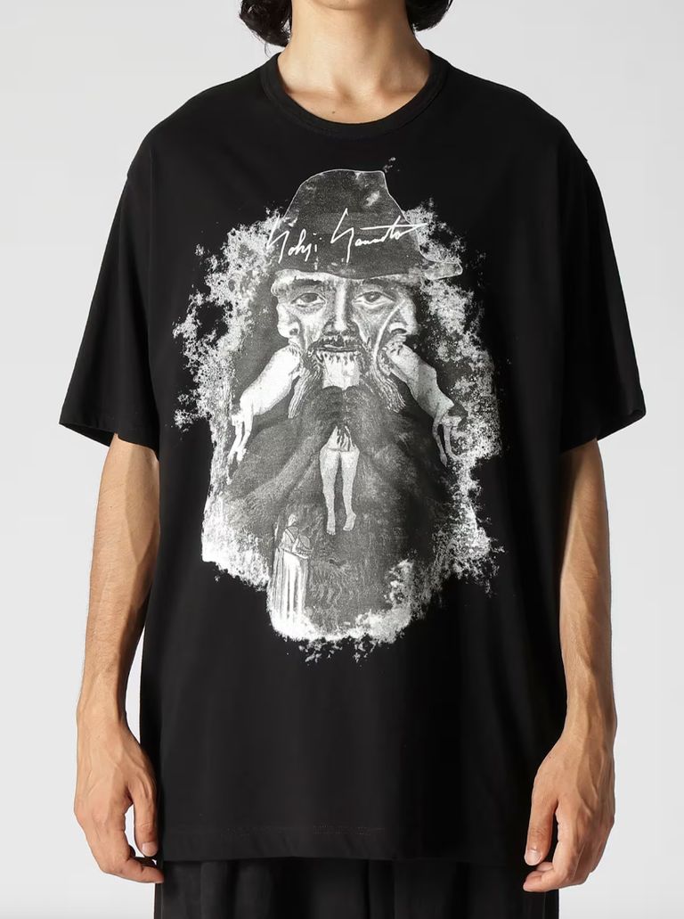 yohji yamamoto - ヨウジヤマモト24SS 半袖プリントTシャツ(HS