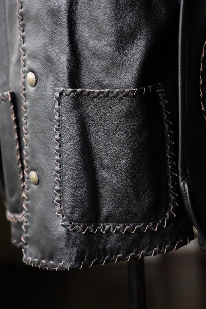 BOW WOW 25FWバウワウ BRAIDED LEATHER COVERALL(BW252-BLC) BLACK★9月20日(土)発売！