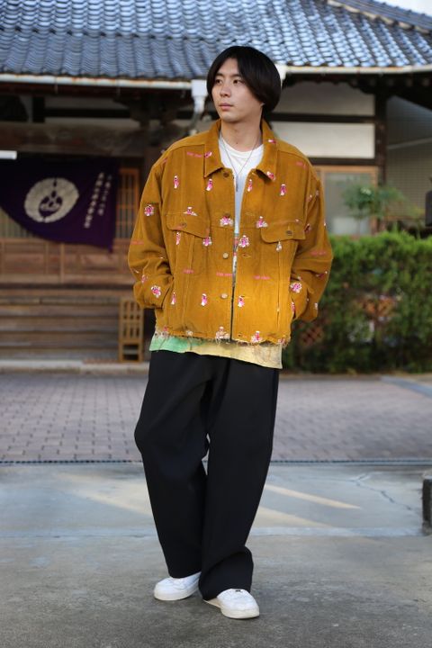 doublet VETNAM EMBROIDERY COURDUROY JACKET"YELLOW"Style.2020.9.20.