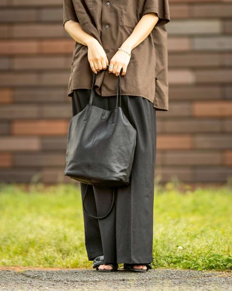 YOKE/GARMENTDYED COTTON SILK TWILL OPEN COLLAR SHIRT STYLE