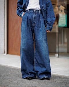 Graphpaper 25SS 新作 Selvage Denim Two Tuck Wide Pants style.2025.1.18