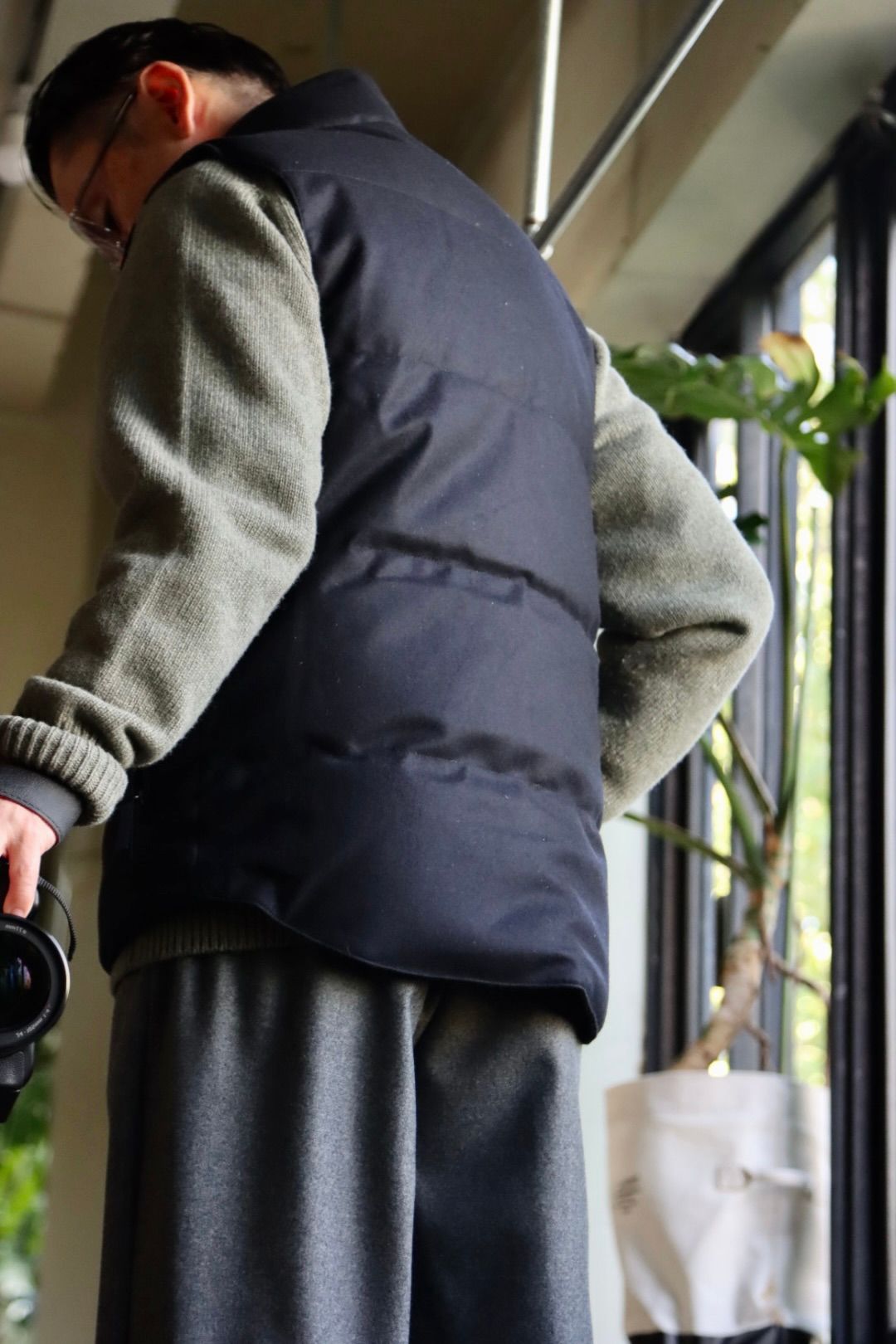 CANADA GOOSE カナダグース22AW GARSON VEST WOOL BLACK LABELスタイル.2022.10.26.