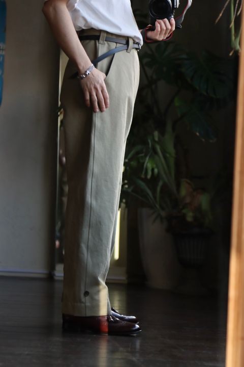 A.PRESSE 23SS Motorcycle Trousers サイズ2着用スタイル