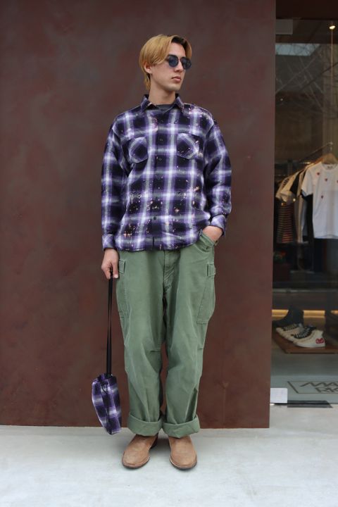 RAFU 24SS 新作Bleached & Damaged shirt style 2024.3.11