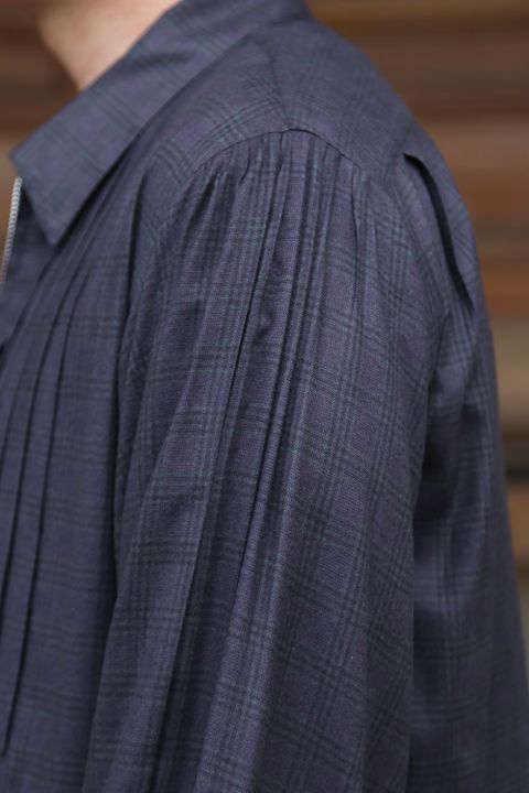 MATSUFUJI Flannel Check Pleats Jacket(M213-0301) style.2021.7.3.