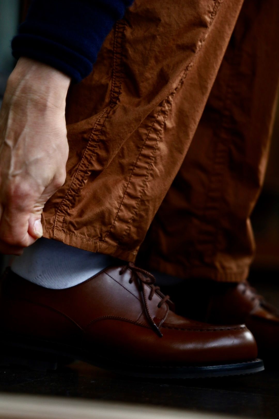 グラフペーパー  25SS Garment Dyed Typewriter Parachute Pants(GM251-40090C)BROWN☆3月8日(土)発売！