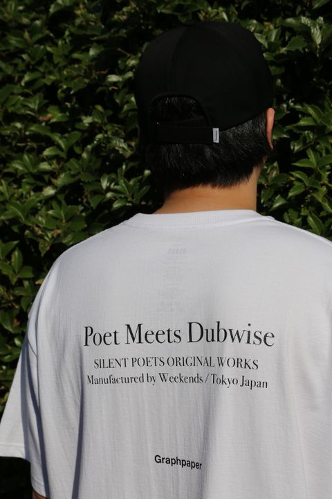 Graphpaper POET MEETS DUBWISE for Graphpaper Oversized Tee “WORDS AND SILENCE” style.2021.6.20