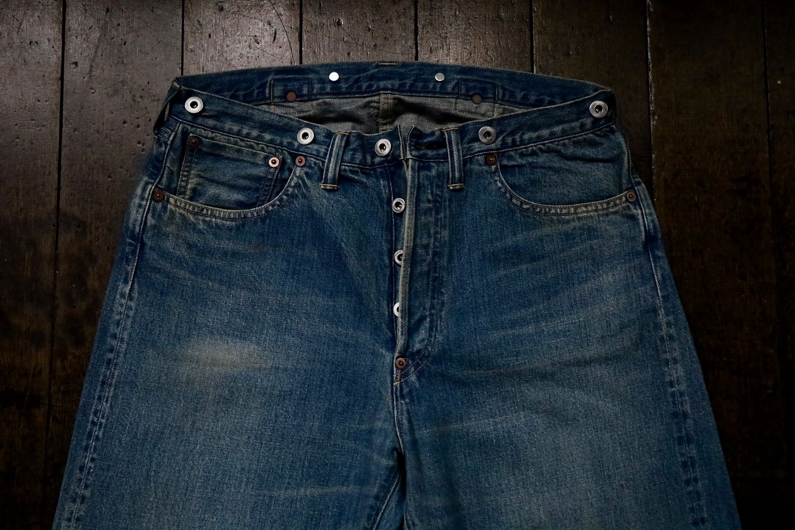 No.2 Washed Denim Pants(AP-4008)INDIGO