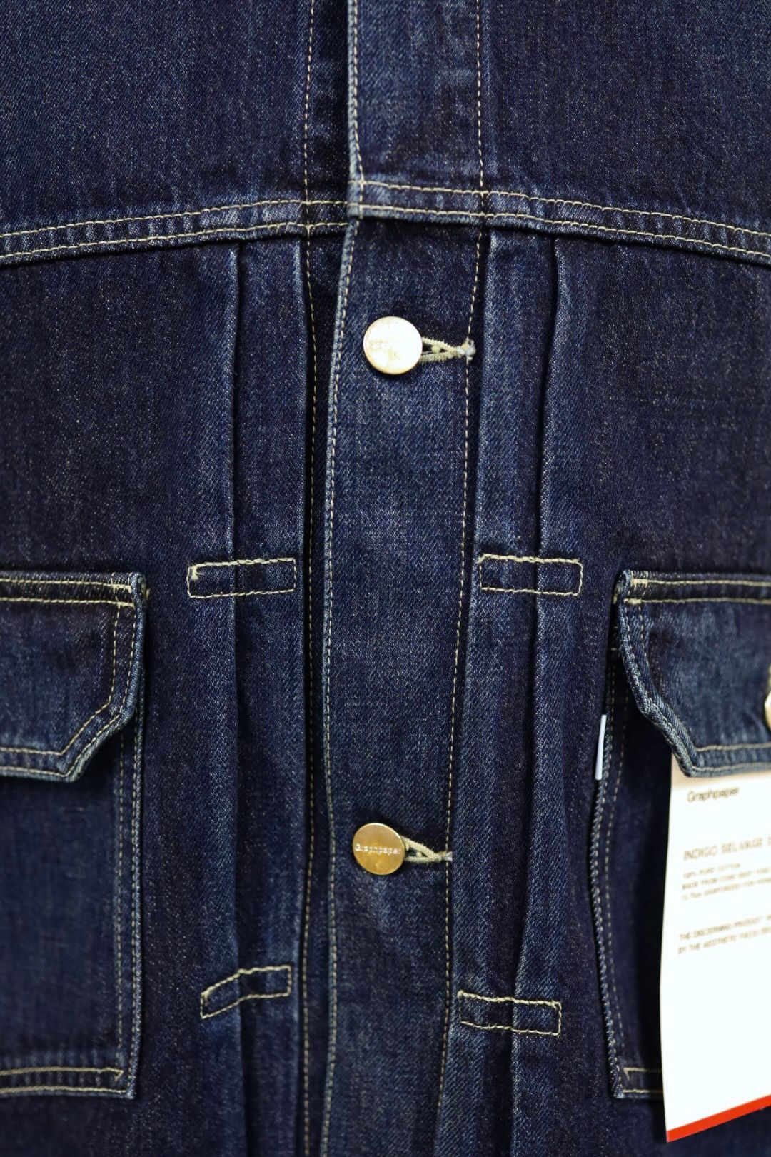グラフペーパー  Selvage Denim Jacket(GU261-20054DB)INDIGO_DARK FADE★1月24日(土)発売！