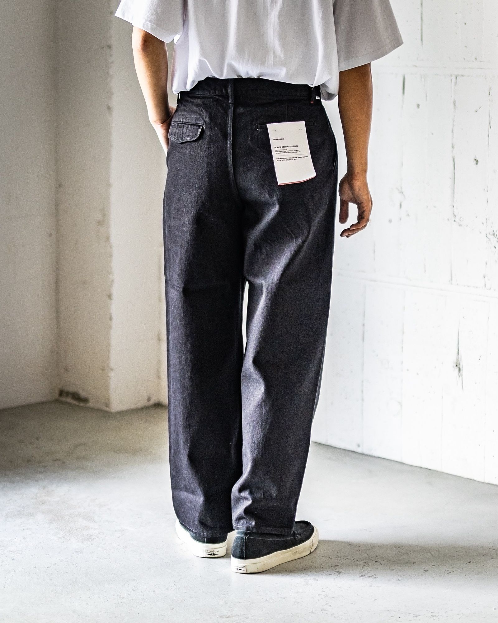 Graphpaper Selvage Denim Trucker Jacket (BLACK_WASHED)☆7月25日(土)新作発売！