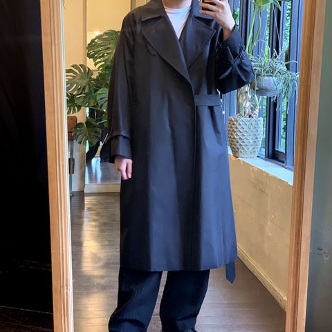 blurhms Gabardine Double Belt Trench Coat style.2022.7.27