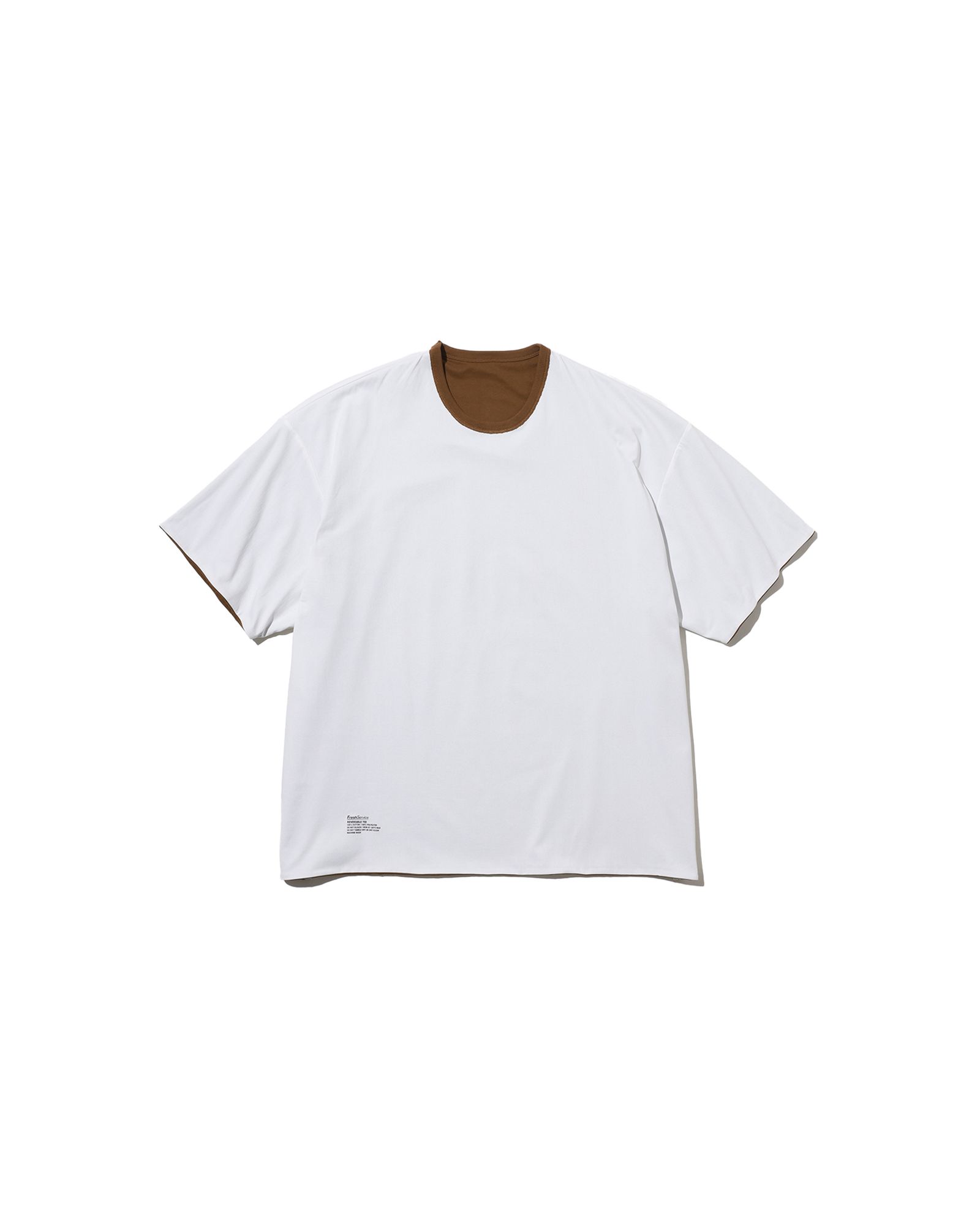フレッシュサービス REVERSIBLE S/S TEE (FSC252-70040)BROWN
