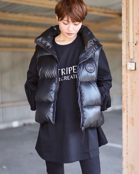 カナダグース23AW レディースCYPRESS PUFFER VEST BLACK LABELスタイル 2023.11.6