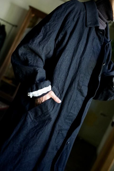 COMME des GARCONS HOMME ウールサージ縮絨コートスタイル2024.10.10.