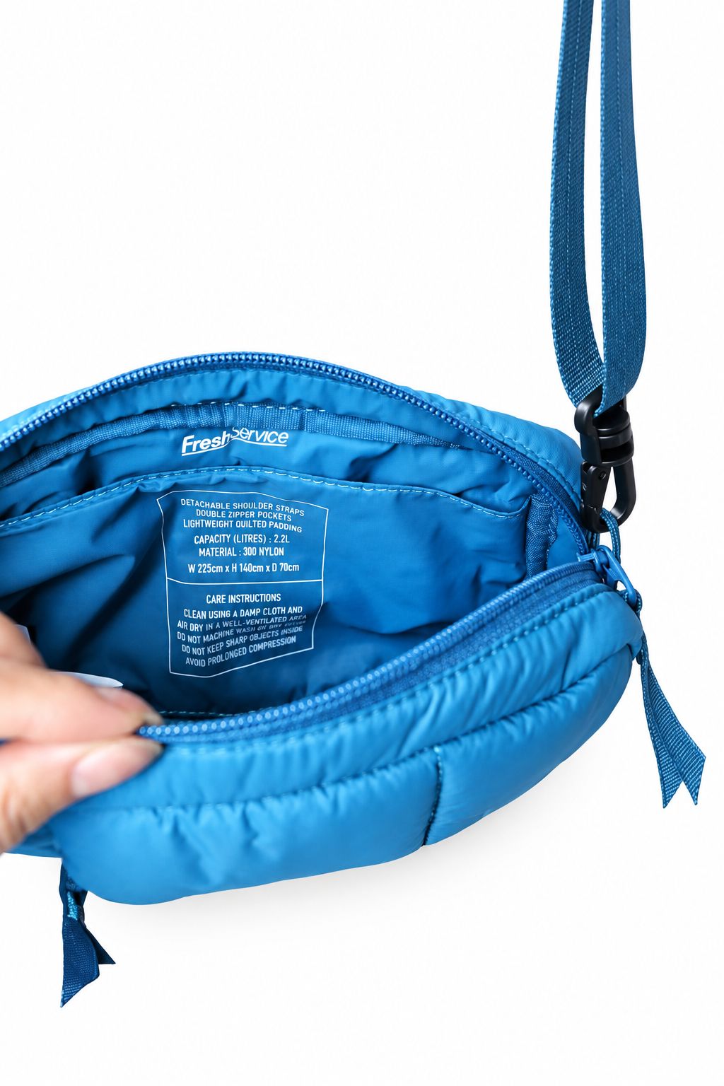 フレッシュサービス 26AW PERTEX® QUANTUM QUILTED CUBE BAG_M(FSP263-90021)TEAL BLUE☆入荷！