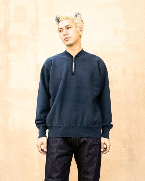アプレッセ 2026 STYLE1 Vintage Half Zip Rib Collar Sweatshirt(26SAP-05-11)NAVY☆12月13日(土)発売！
