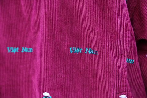 doublet VETNAM EMBROIDERY COURDUROY JACKET PINK style.2020.11.22.