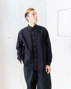 グラフペーパー25SS Oxford L/S B.D Box Shirt (GM251-50020B) BLACK