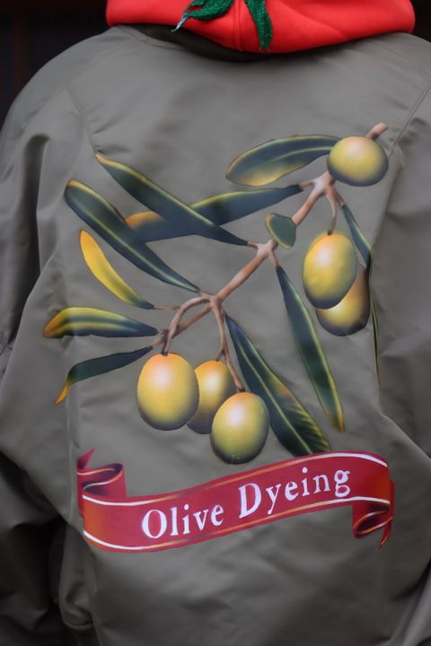 doublet VEGETABLE DYED MA-1(22SS13BL132) style.2022.1.15