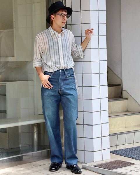 Yohji Yamamoto シアーストライプ レギュラーカラーシャツ PICKUP STYLE!