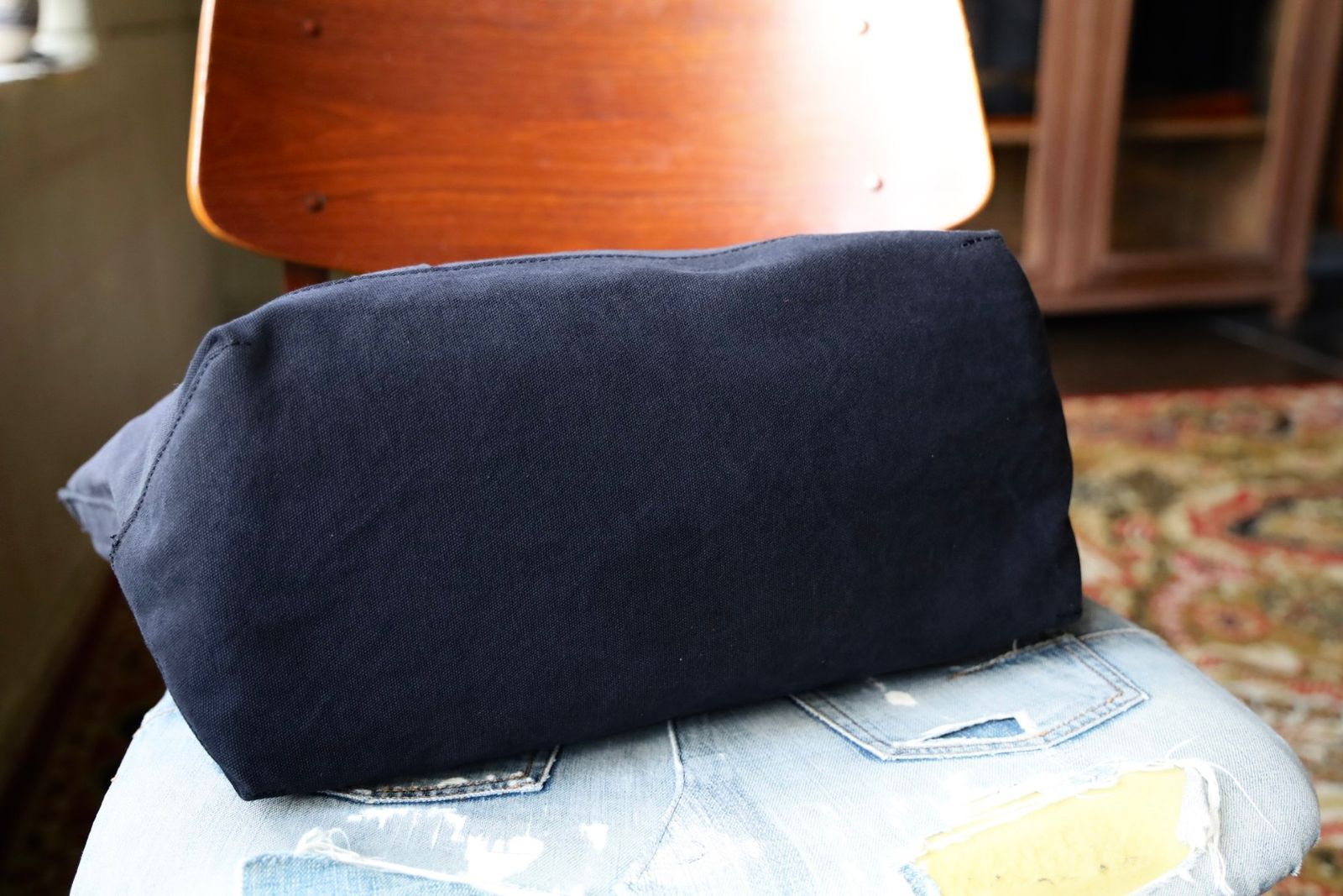 トーキングアバウト ジ アブストラクション 25AW CROSS TOTE BAG S (2526AW-AC-009)BLACK☆新作発売！