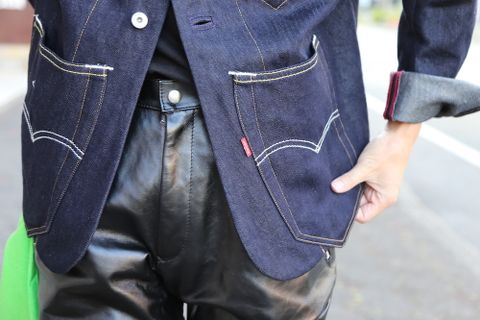 sulvam Grafting pants"BLACK"Style.2020.8.24.