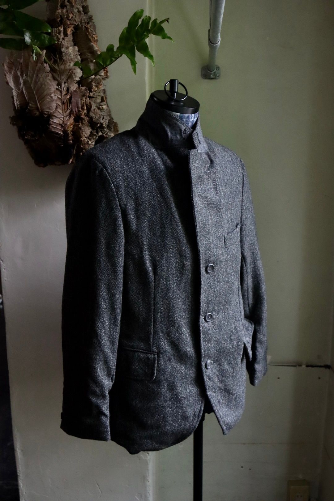 A.PRESSE - アプレッセ Tweed Tailored Jacket(23AAP-01-18H)CHARCOAL