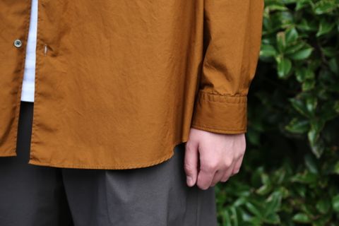 Graphpaper Broad L/S Oversized Regular Collar Shirt style.2021.6.20.
