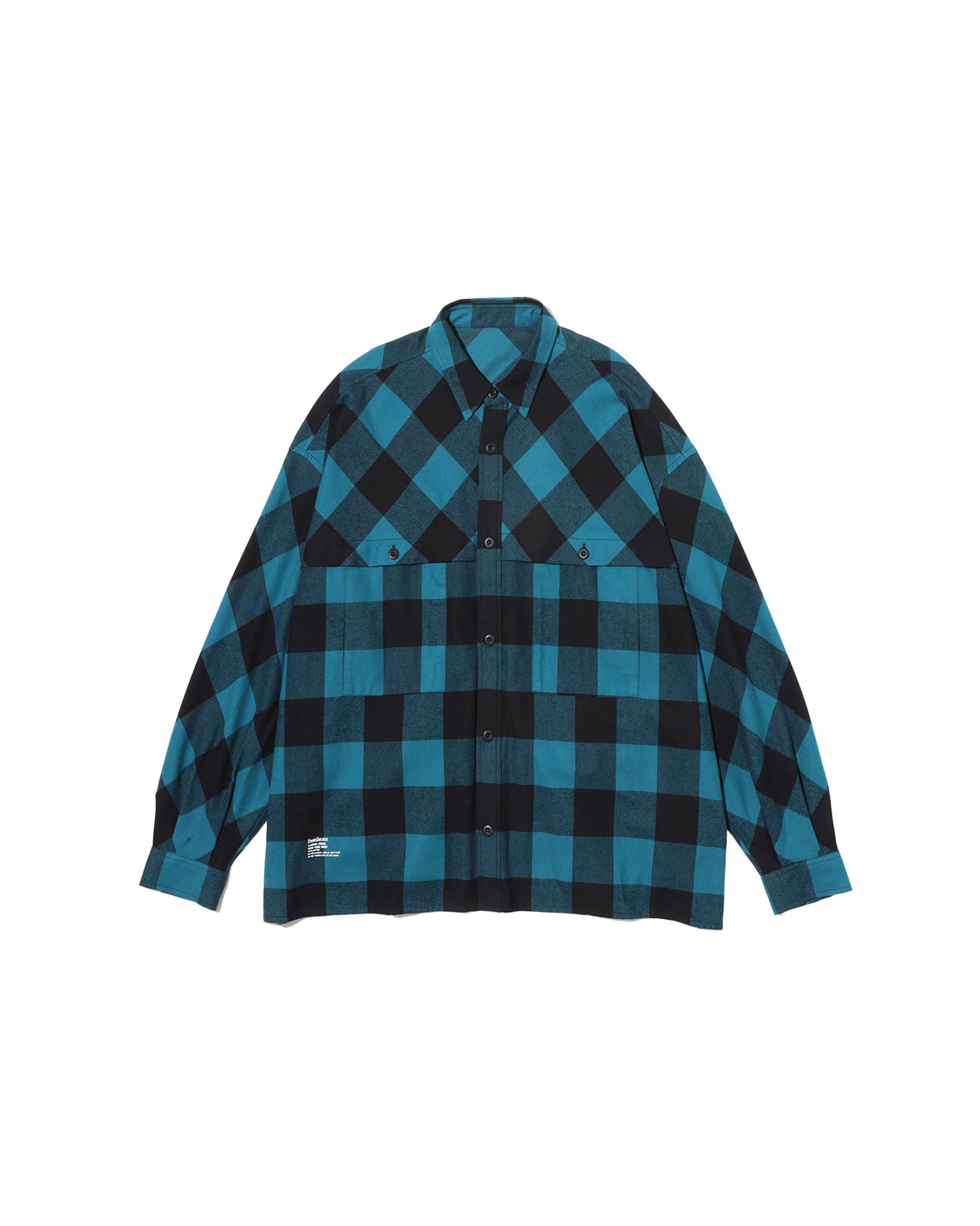 フレッシュサービス FLANNEL CHECK OVER YOKE SHIRT (FSC253-50129)GREEN★10月4日(土)発売！