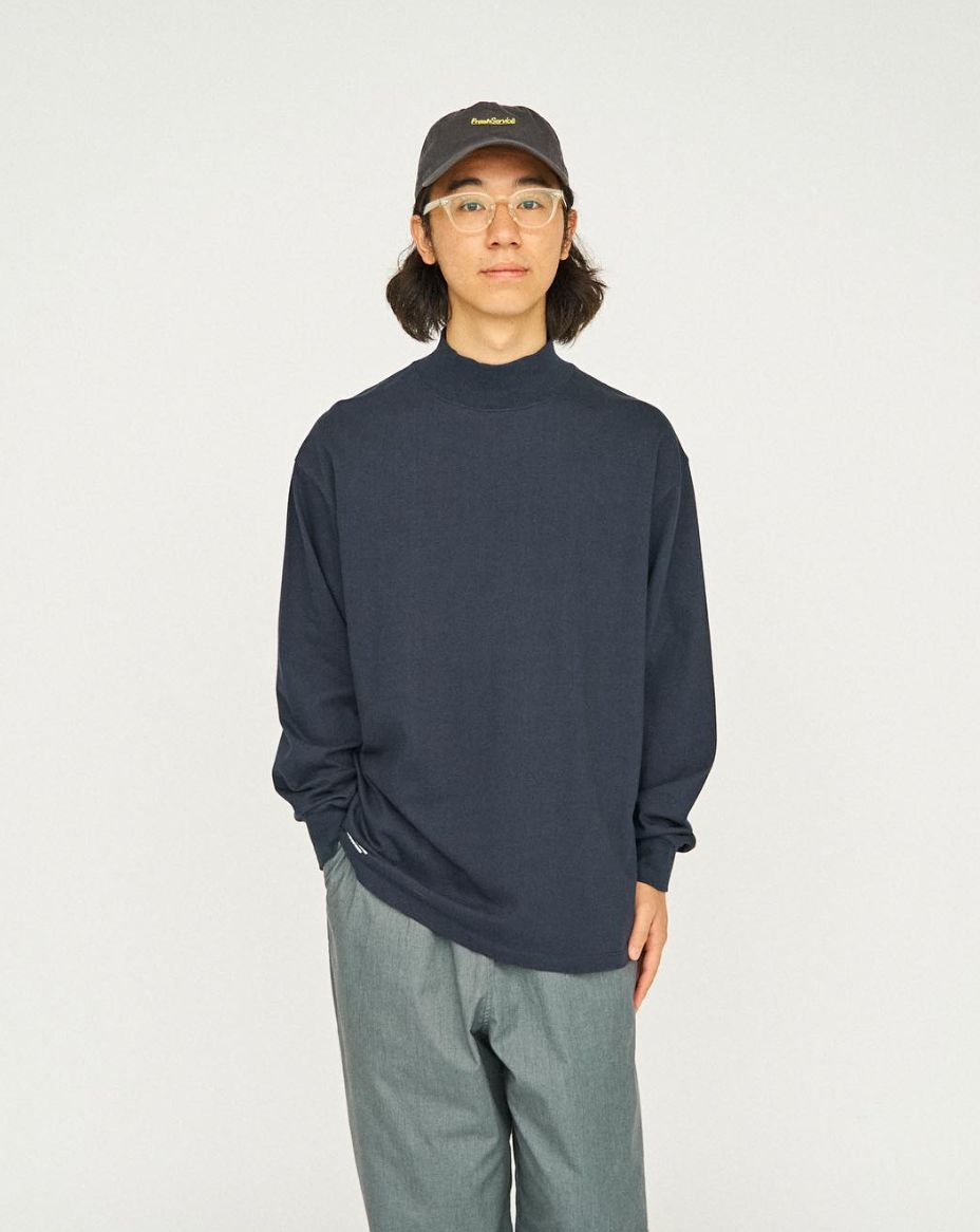 フレッシュサービス 2-PACK CORPORATE L/S MOCK NECK TEE (NAVY)