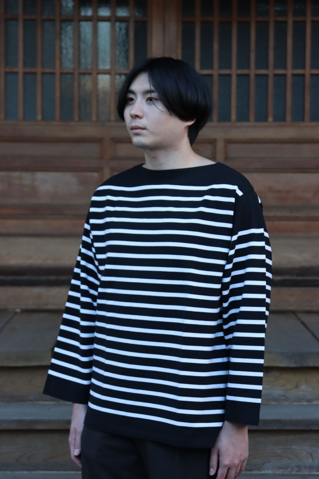 Ets.MATERIAUX French panel border(BLACK×WHITE)style.
