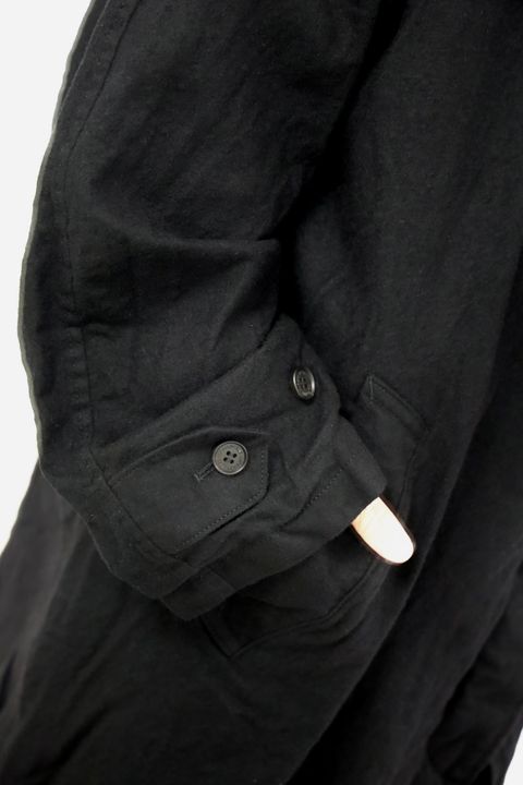 COMME des GARCONS HOMME ウールサージ製品縮絨コートスタイル
