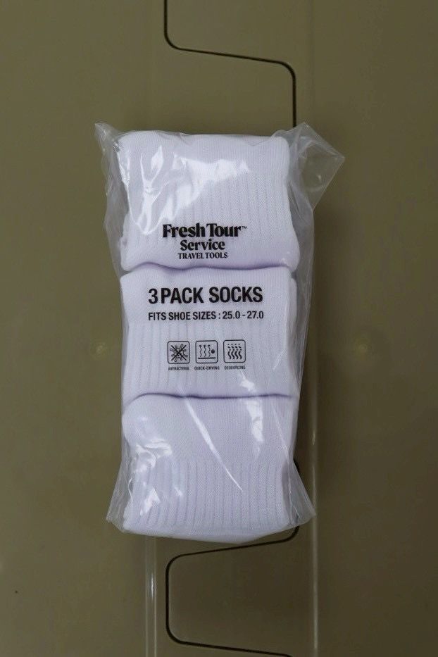フレッシュサービス 3-PACK TECH SHORT SOCKS(FSP261-90070B)WHITE☆1月17日(土)新作発売！