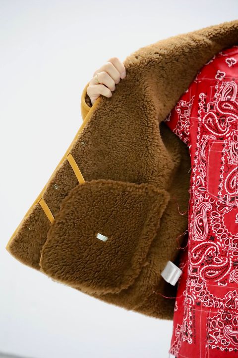 A.PRESSE 2026 STYLE1 Vintage Mouton Jacketスタイル