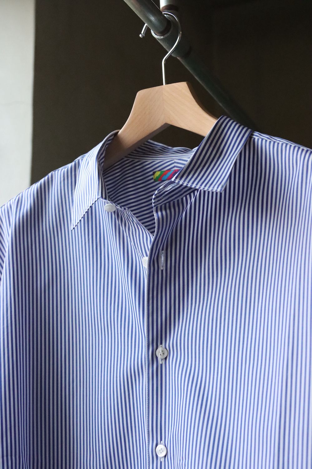 is-ness×THOMAS MASON VENTILATION LONG SLEEVE SHIRT"BLOCKS STRIPE"イズネス22SS