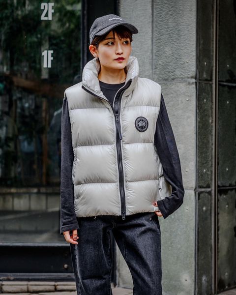 CANADA GOOSE  レディース新作Cypress Puffer Vest Black Label style2024.10.11