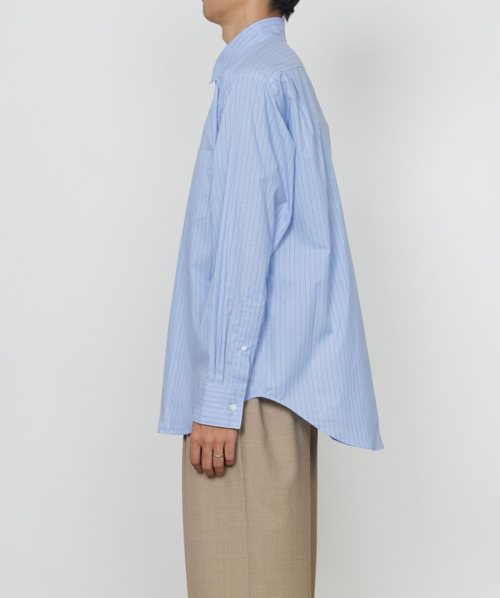 marka マーカ 26SS REGULAR COLLAR SHIRT(M26A05SH01C)BLUE STRIPE☆新作発売！