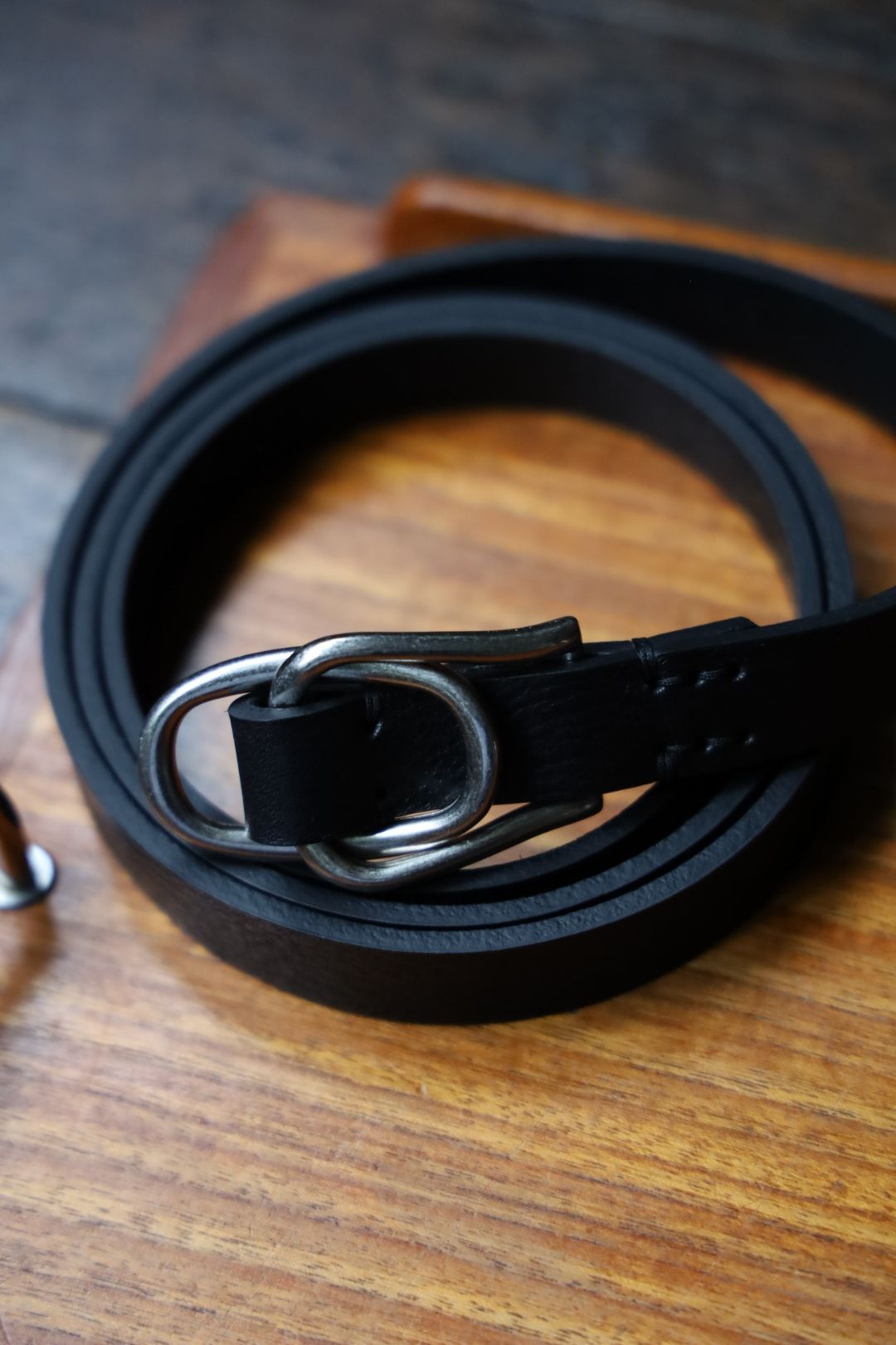 YOKE - ヨーク 25FW Double Buckel Leather Belt(YK25FW01139A