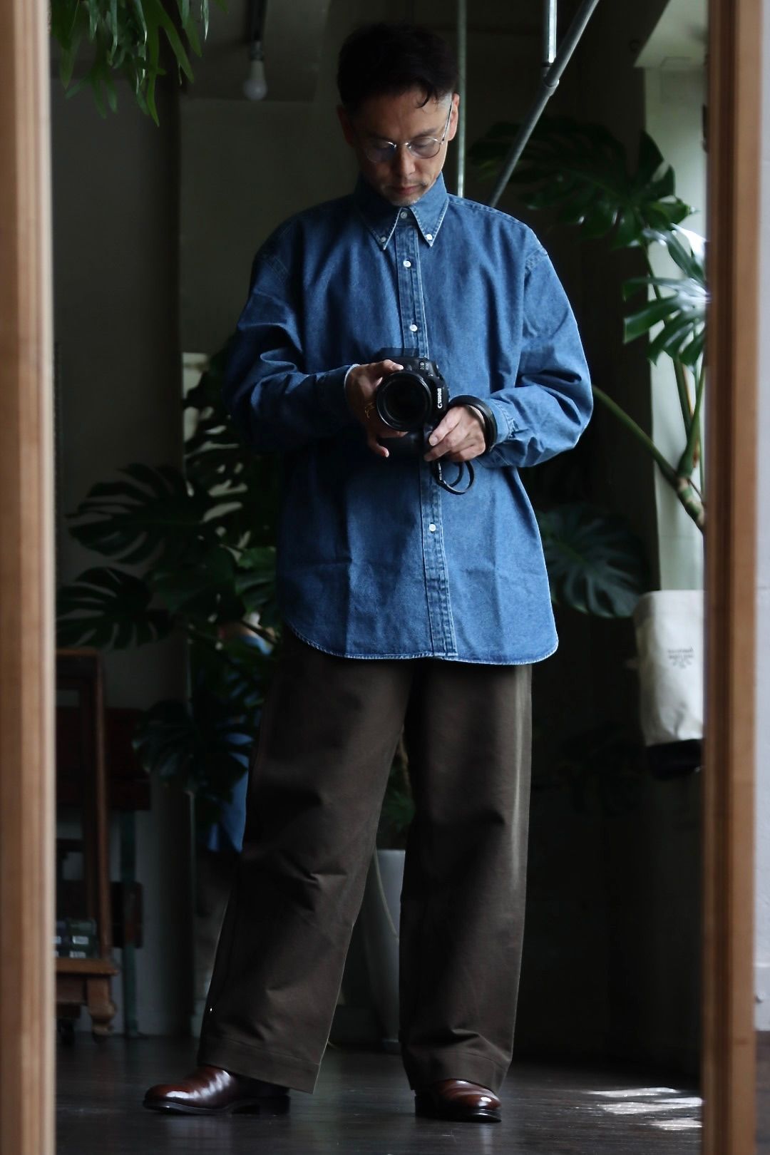 【サイズ2】A.PRESSE アプレッセ 22SS BD DENIM SHIRT