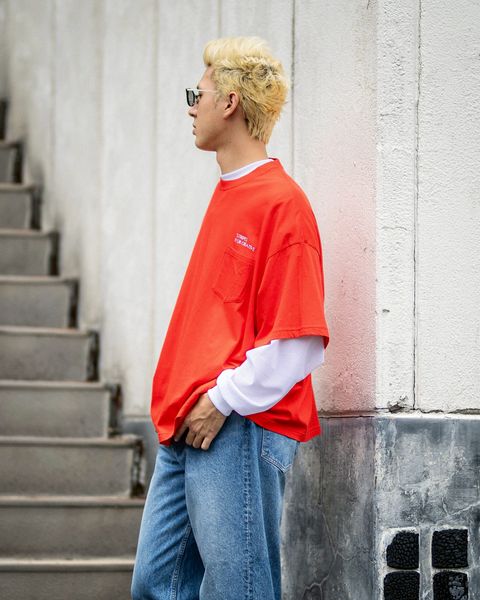 SFC SUPER BIG FLAT POCKET TEE MARK スタイル!