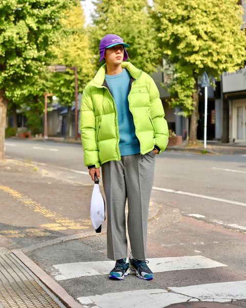 SEDAN ALL-PURPOSE FW23 Micro Ripstop Down Jacket"Lime"スタイル
