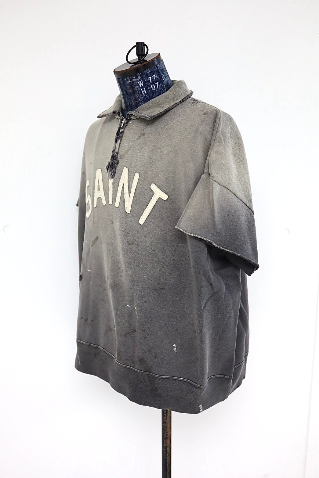 セントマイケル 26SS SAINT HALF ZIP SWEAT(SM-MK8-0000-052)CHARCOAL☆4月11日(土)発売！
