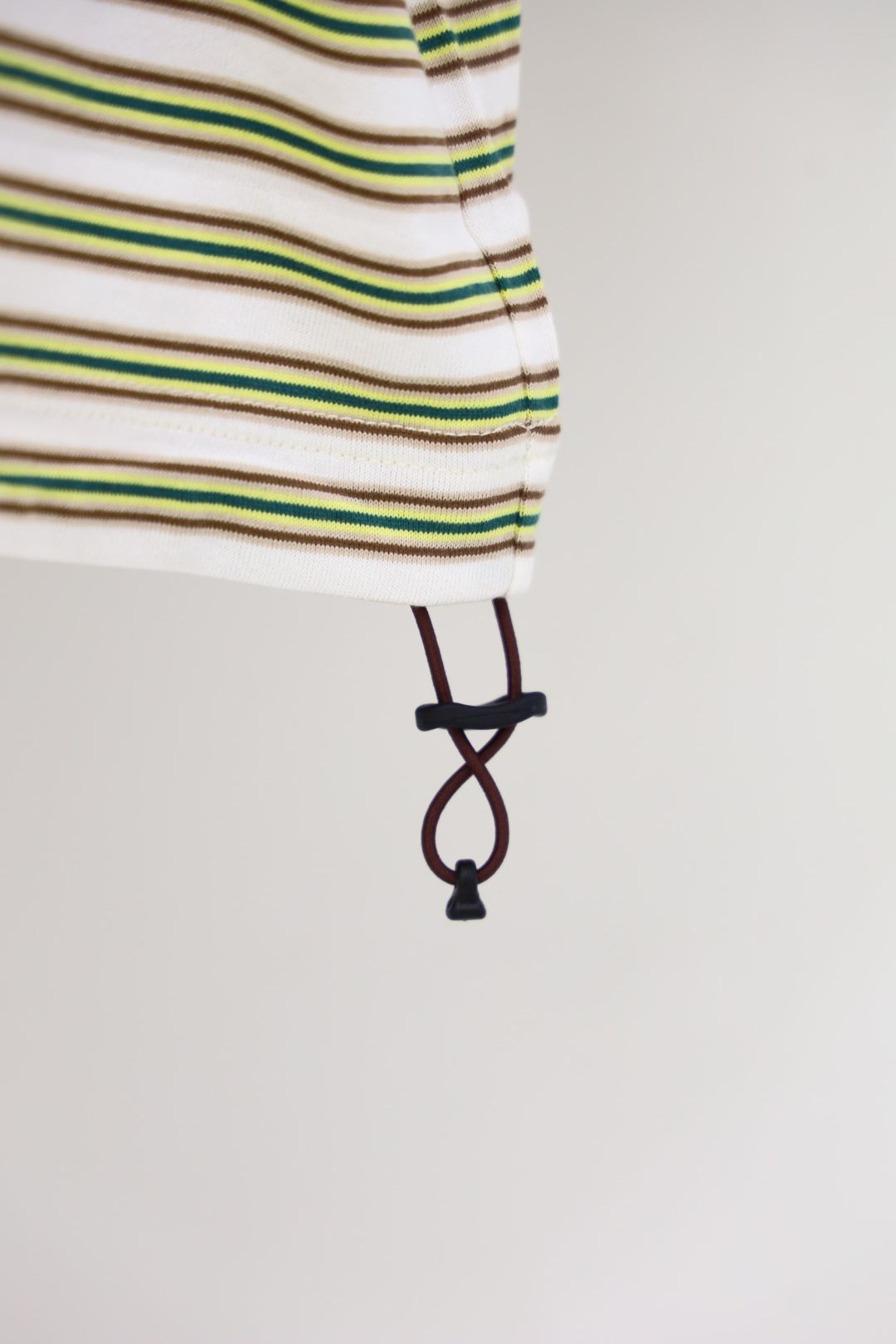 is-ness 26AW Balloon Border Short-sleeve T-Shirt(26AW_02_31SSSH05-1)BROWN x GREEN☆新作発売！