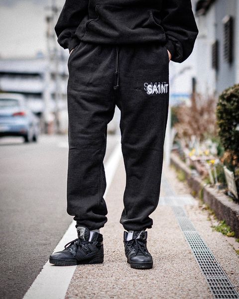 セントマイケル25SS SEVEN DEADLY PANTS(SM-HR8-0000-055)BLACK