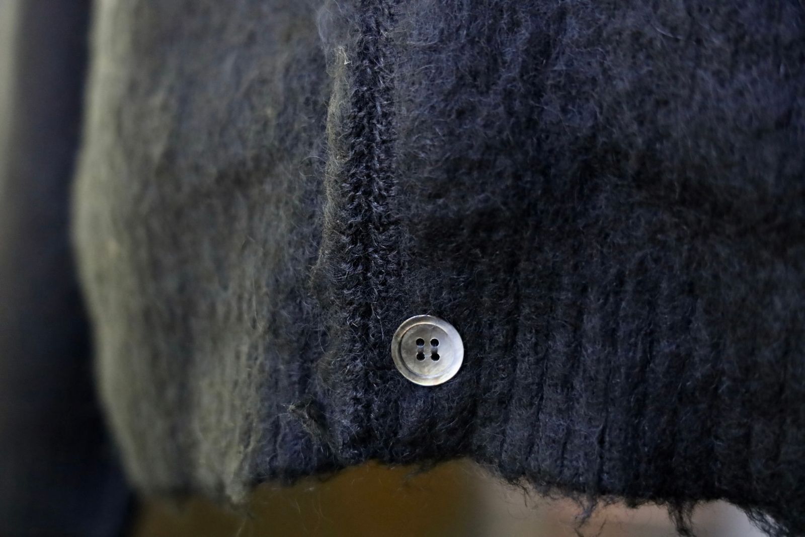 セントマイケル24AW MOHAIR CARDIGAN(SM-YS1-0000-057)BLACK