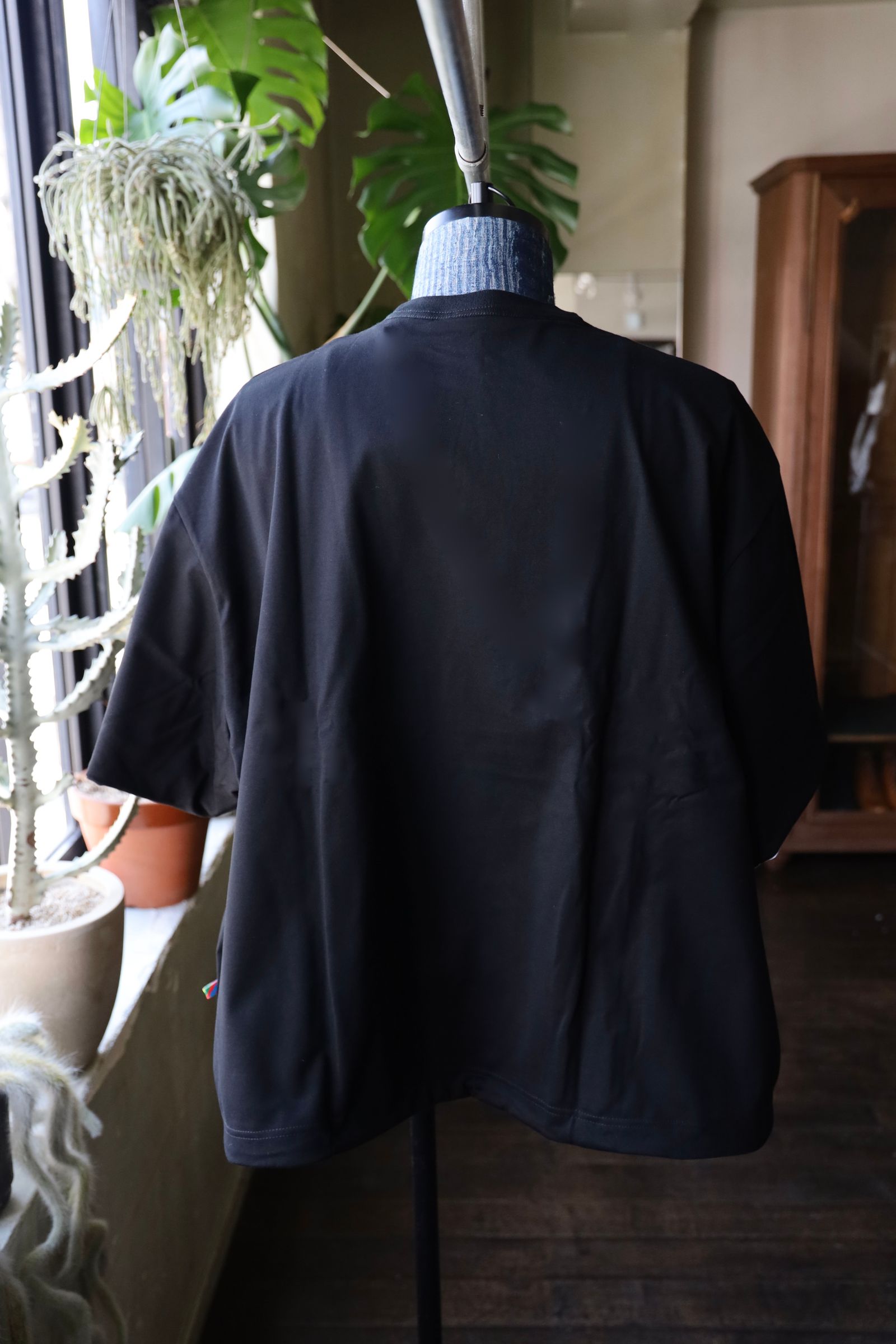 イズネス25SS REVERSIBLE BALLOON BORDER T-SHIRT(1007SSCST05)BLACK×WHITE border