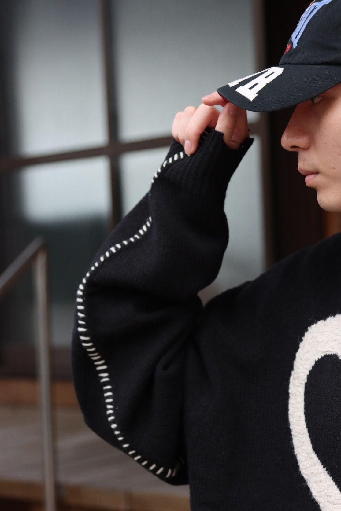 SAINT M×××××× WOOL SWTER SIN(SM-S21-0000-039)BLACK style SAINT M×××××× WOOL SWTER SIN(SM-S21-0000-039)BLACK style