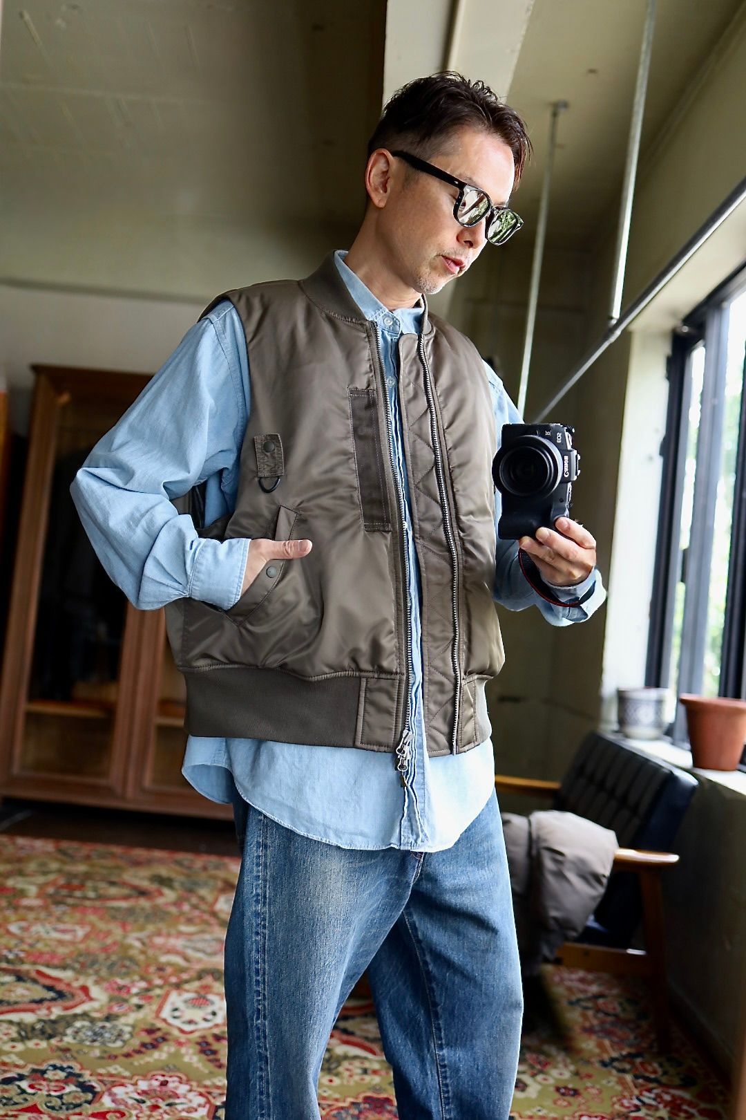 DAIWA PIER39(ダイワピア39) 25FW TECH 2WAY MA-1 DOWN JACKET (BW-40025W)BROWNKAHKI