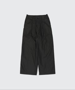 YOKE 26SS Coating Cotton 1pleated Backer Pants(YK26SS01184P)BLACK☆2月14日(土)発売！