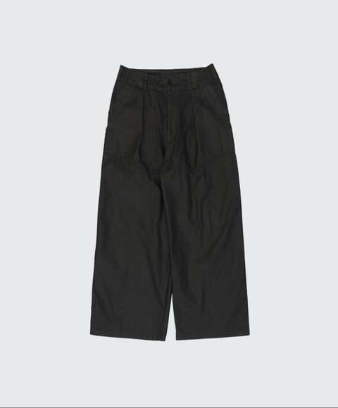 YOKE 26SS Coating Cotton 1pleated Backer Pants(YK26SS01184P)BLACK☆2月14日(土)発売！